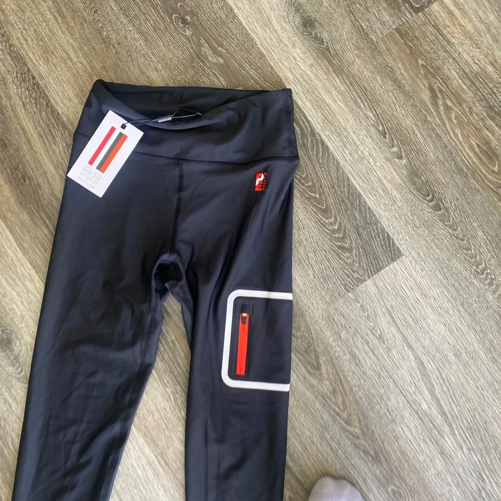 NWT Pe Nation Women's Black Activewear Ankle Legging‎ Size Medium